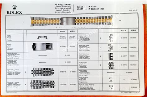 rolex bracelet parts uk|Rolex parts catalog.